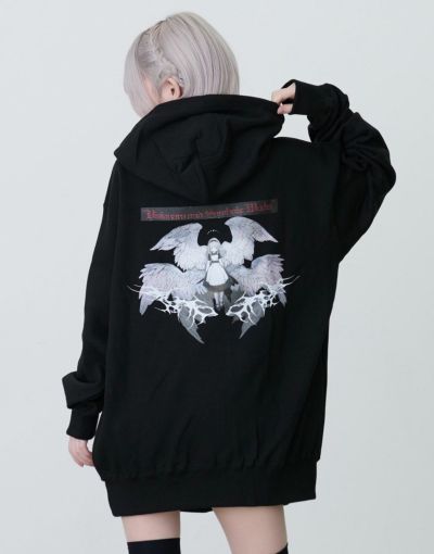 『AdaNousアダナス』AdaNous riders-style hoodie AdaNous【アダナス】枝垂れるriders-style hoodie/全2色