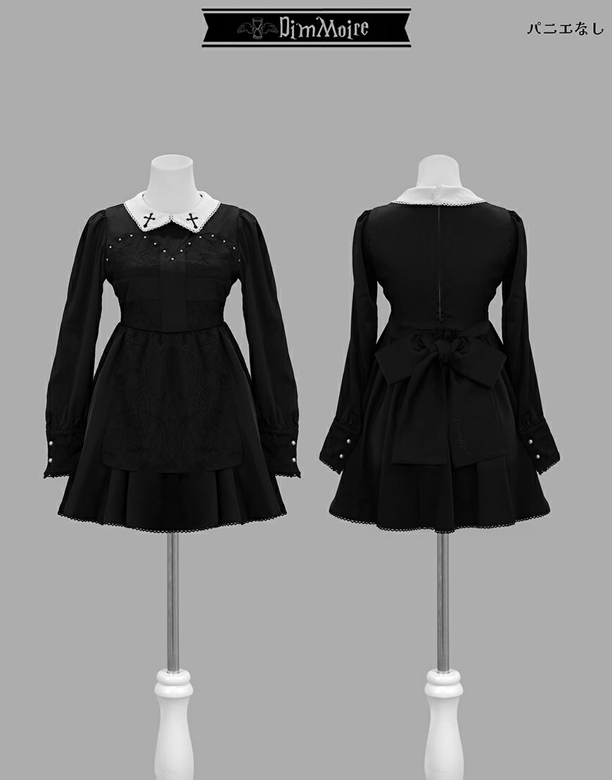 DimMoire【ディムモアール】ゴーストメイド十字ドレス/Black