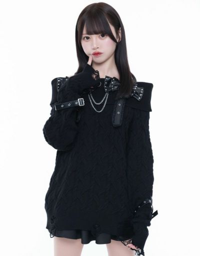 DimMoire【ディムモアール】Gothic学園カーディガン/Black