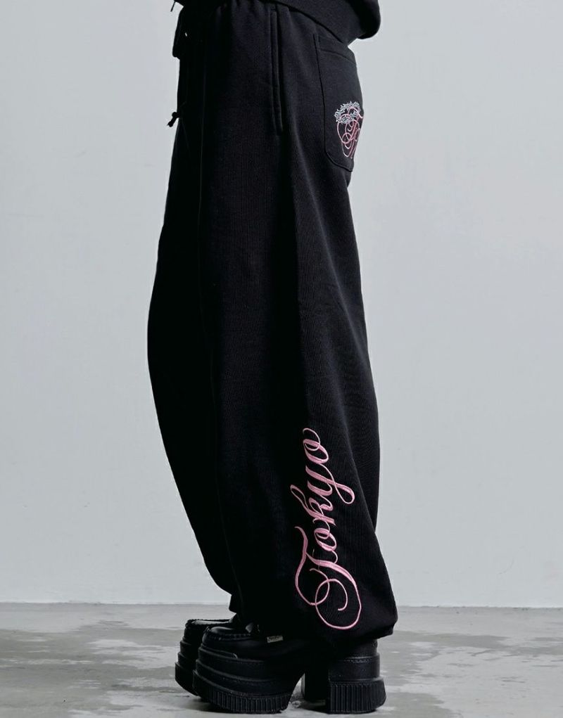 TRAVAS TOKYO【トラバストーキョー】ロゴ刺繍スウエットジップパーカー