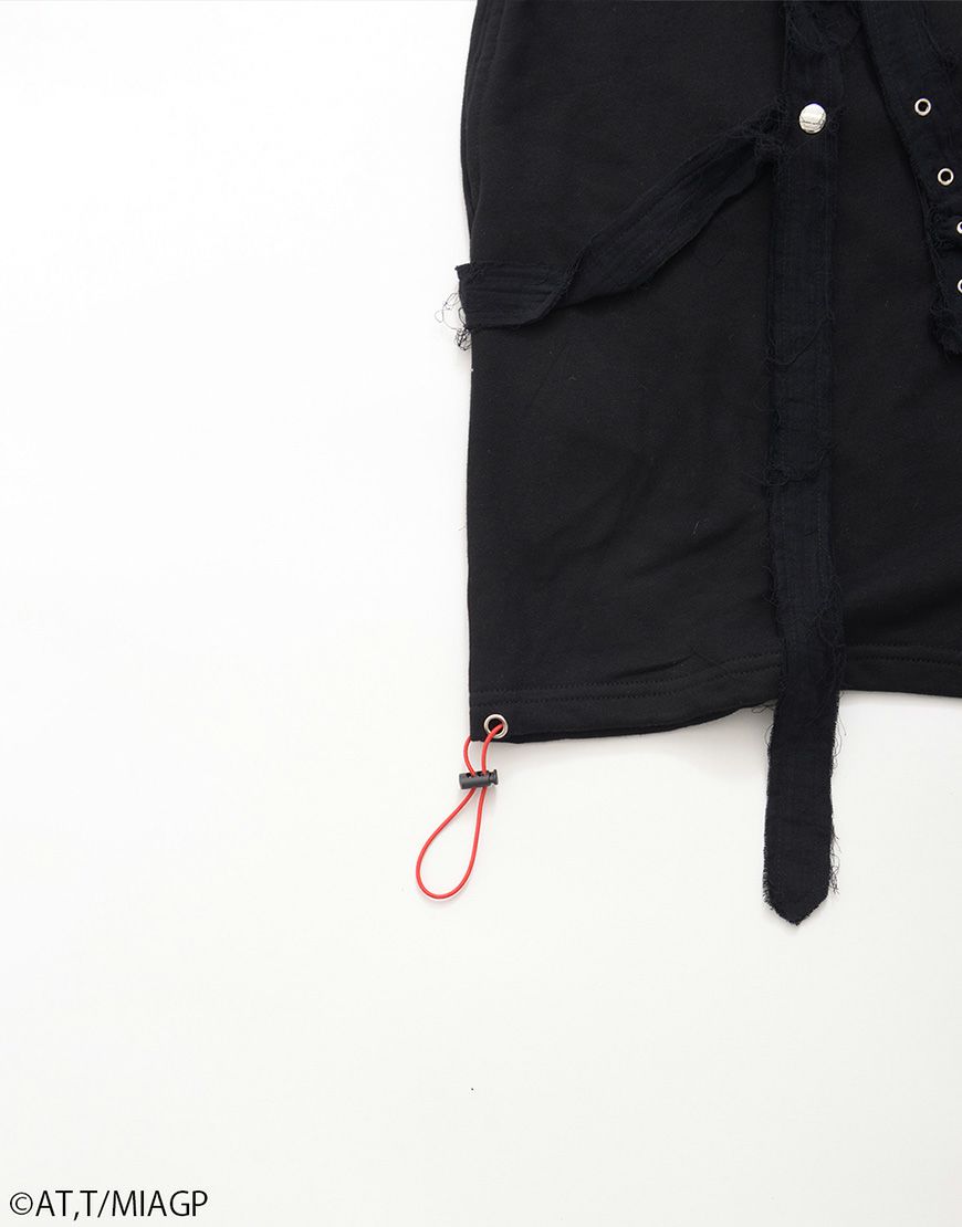 Gamchu × Faputa motif Zip-up hoodie　黒 Gamchu【ガムチュ】Gamchu × Faputa motif Zip-up hoodie/全2色