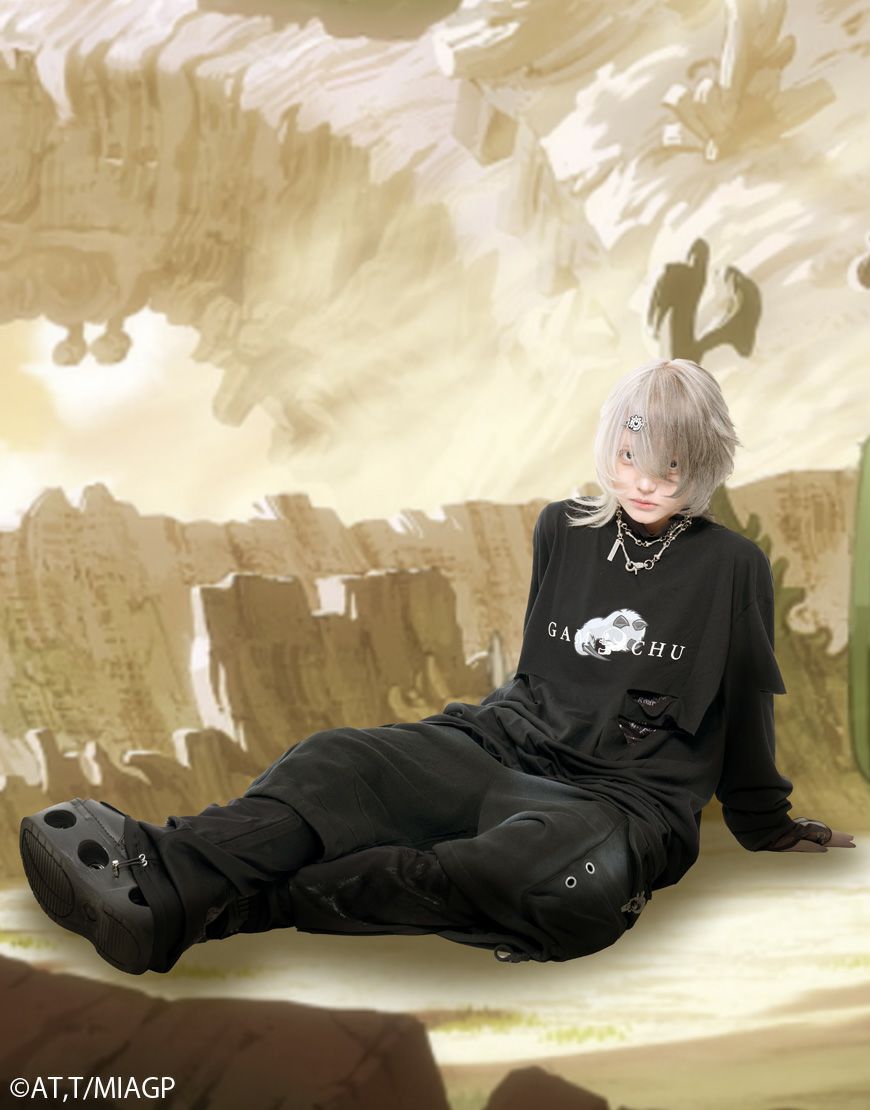 Gamchu【ガムチュ】Gamchu Gamchu × Faputa motif long sleeveTEE/全1色