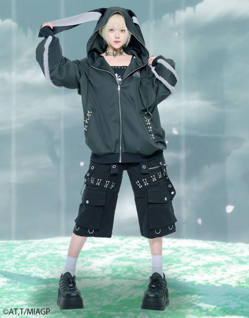 DustDevil【ダストデビル】DustDevil × Nanachi motif Zip-up hoodie/全2色