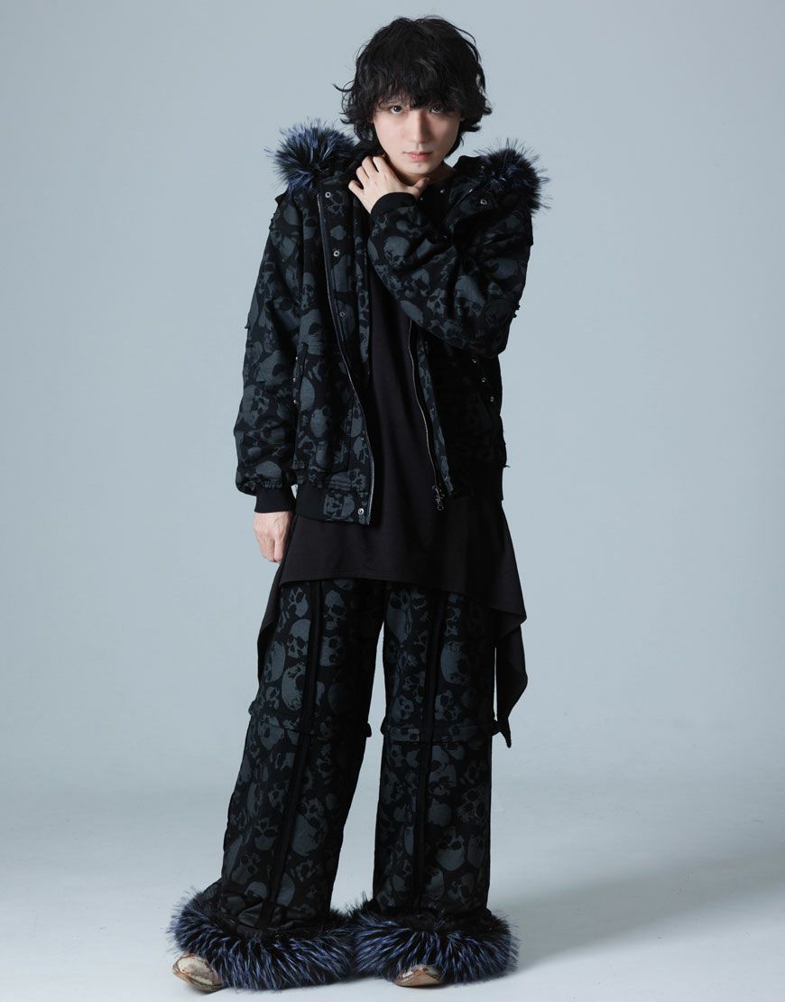 Gamchu【ガムチュ】霧中域（むちゅういき）ファー付きパーカー/全2色