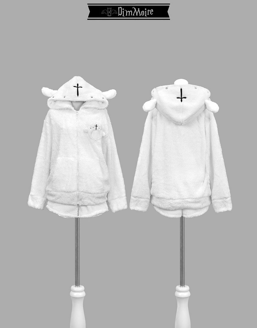 DimMoire ディムモアール 子羊ちゃんもこもこルームウェア White M DimMoire【ディムモアール】子羊ちゃんもこもこルームウェア/White