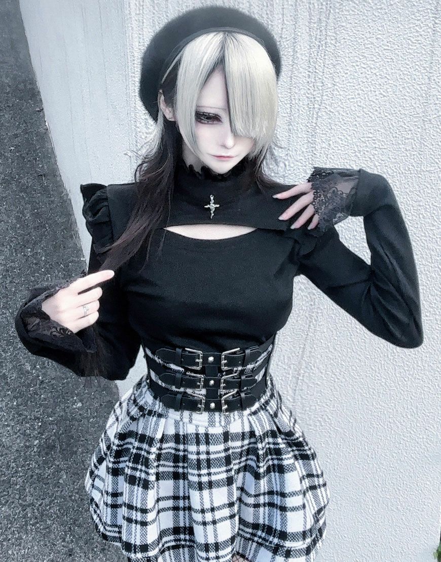 ililil イルイルイル 地雷ちゃんの覗かせクロスリブカットソー 000000001999-01-l.jpg?t=