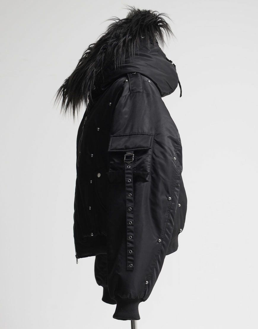 REFLEM【レフレム】スタッズ付きナイロンN2Bジャケット/全2色