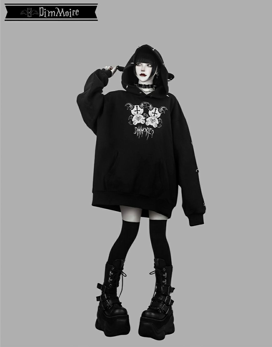 DimMoire【ディムモアール】Dmy BIGフーディ/Black