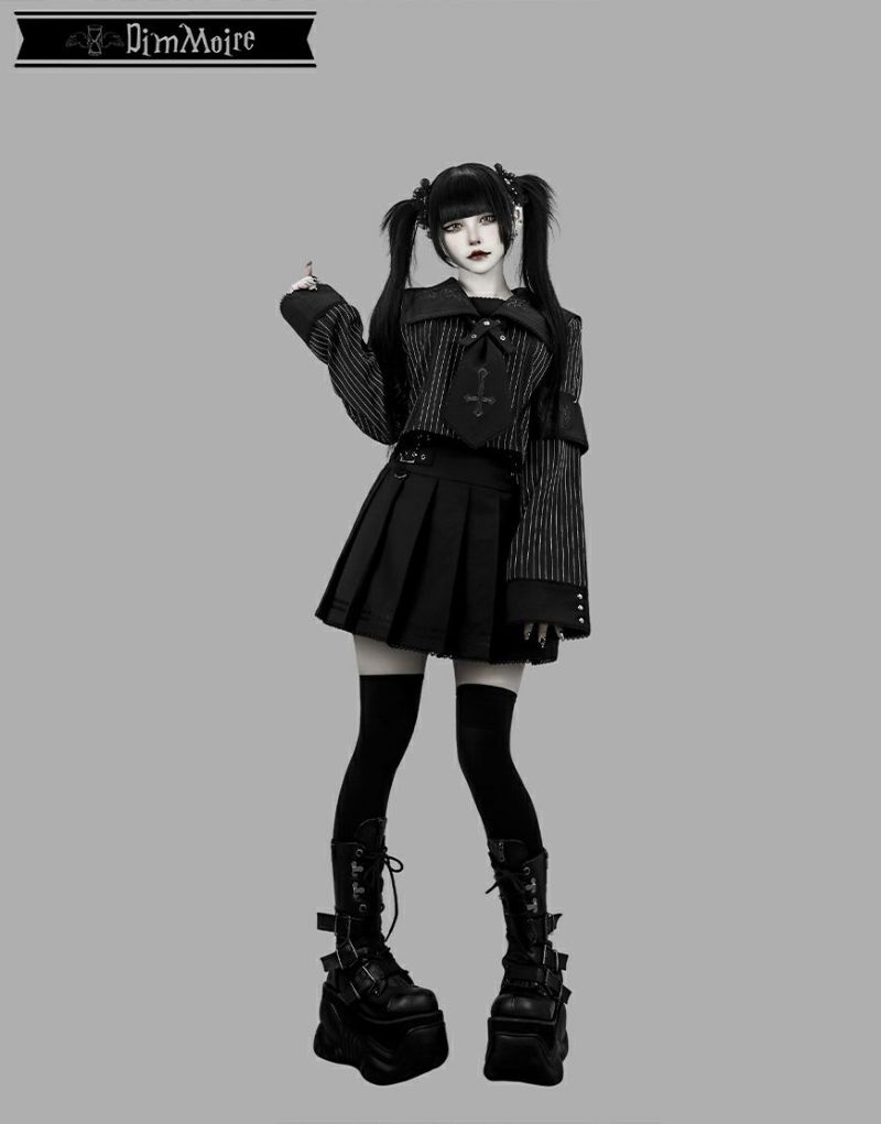 Dimmoire ディムモアール　スタジャン　ブラック DimMoire【ディムモアール】Messy Bonesベロアスカジャン/Black