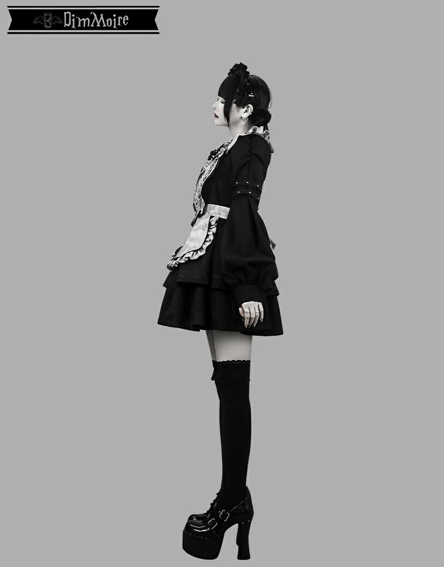 DimMoire ディムモアール スタッズメイドスカート REFLEM レフレム 最終値下げ 新品未使用 レフレム DimMoire 超メイド SET UP 黒 - メルカリ