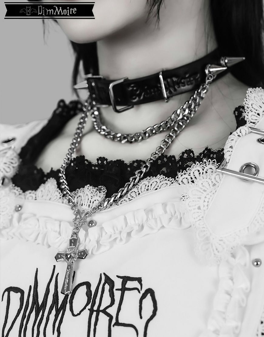 DimMoire【ディムモアール】十字の誓いチェーンドチョーカー/Black
