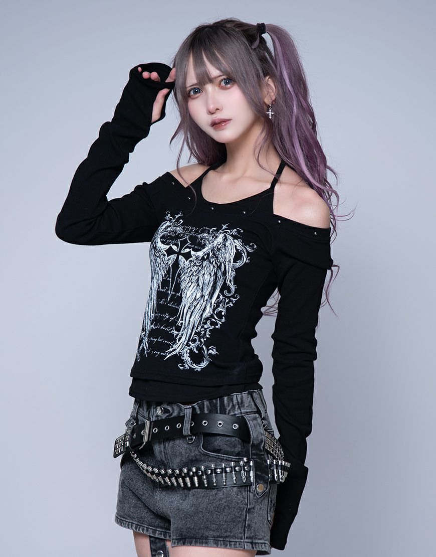 DimMoire ディムモアール キャミオフショルT グレー Gray DimMoire【ディムモアール】キャミオフショルT/Gray