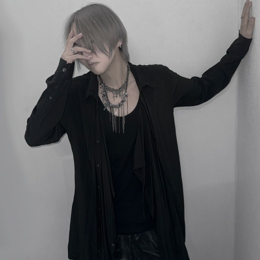 NOVESSEL【ノベセル】多重巻きチェーンクロスチャームネックレス/全1色